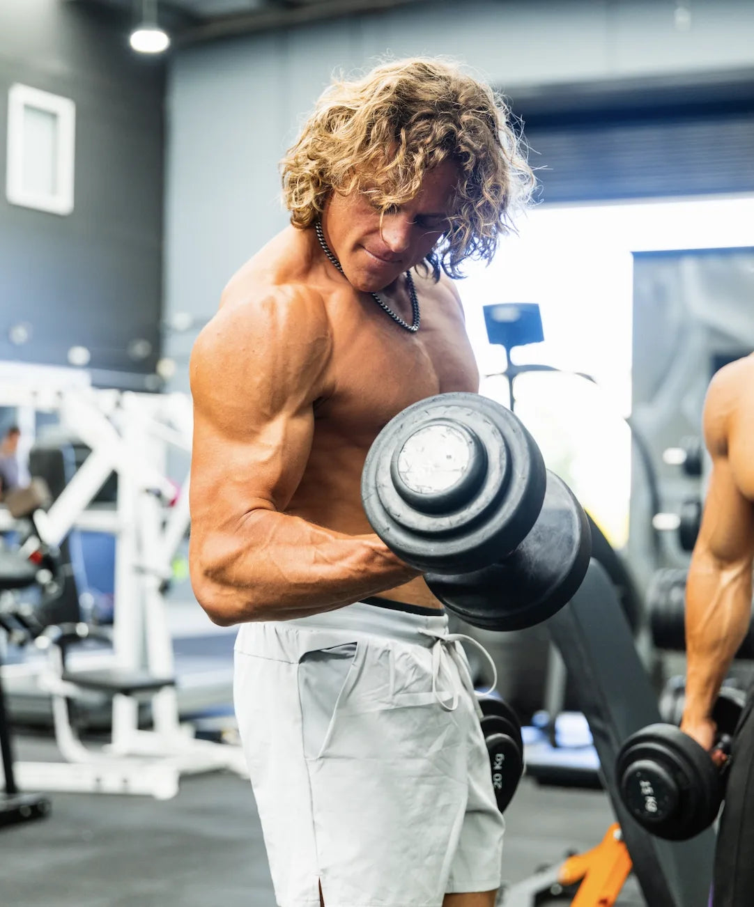 Joe training in the gym