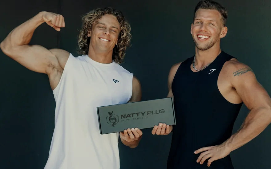 Joe and Riley, founders of NattyPLUS